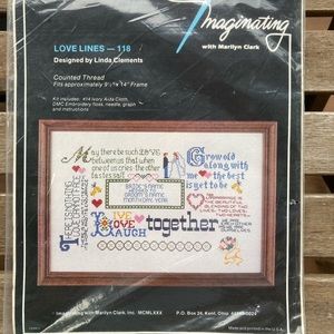 Imaginating by Marilyn Clark Marriage Wedding Counted Cross Stitch Kit Sealed
